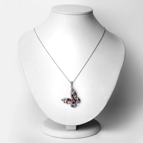 3.80 Carat Genuine Multi Stones .925 Sterling Silver Pendant by Bids.com
