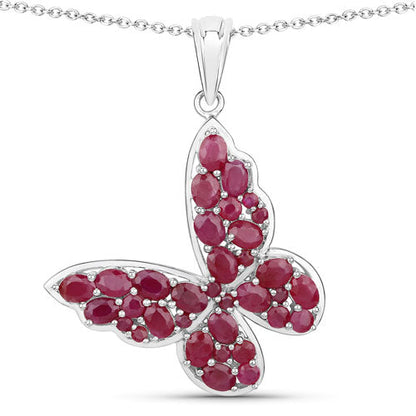 4.72 Carat Genuine Ruby .925 Sterling Silver Pendant by Bids.com
