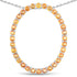 2.88 Carat Genuine Orange Sapphire .925 Sterling Silver Pendant by Avera Group