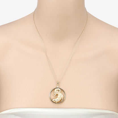 0.03 Carat Genuine White Diamond .925 Sterling Silver Pendant by Bids.com