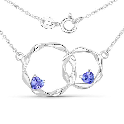 0.38 Carat Genuine Tanzanite .925 Sterling Silver Pendant by Bids.com