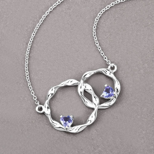 0.38 Carat Genuine Tanzanite .925 Sterling Silver Pendant by Bids.com