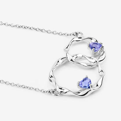 0.38 Carat Genuine Tanzanite .925 Sterling Silver Pendant by Bids.com
