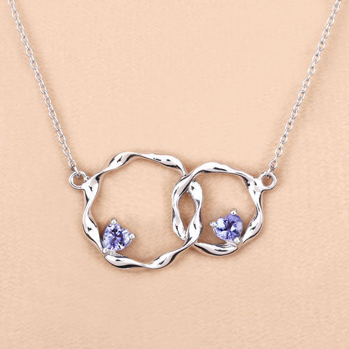 0.38 Carat Genuine Tanzanite .925 Sterling Silver Pendant by Bids.com