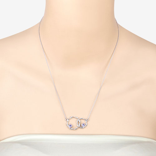 0.38 Carat Genuine Tanzanite .925 Sterling Silver Pendant by Bids.com