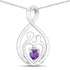 0.15 Carat Genuine Amethyst .925 Sterling Silver Pendant by Bids.com