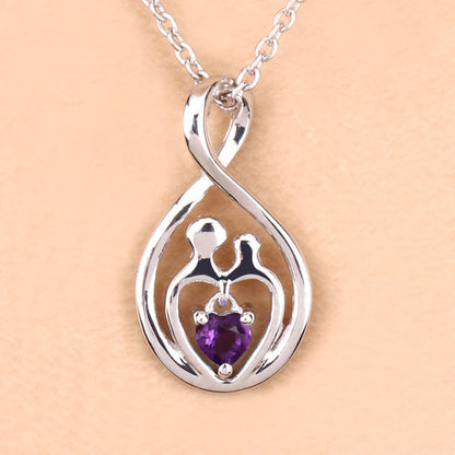0.15 Carat Genuine Amethyst .925 Sterling Silver Pendant by Bids.com