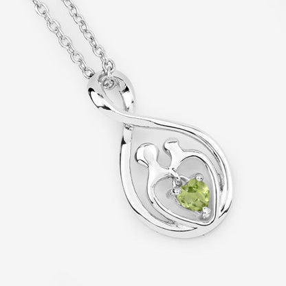 0.15 Carat Genuine Peridot .925 Sterling Silver Pendant by Bids.com