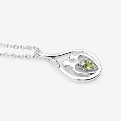 0.15 Carat Genuine Peridot .925 Sterling Silver Pendant by Bids.com
