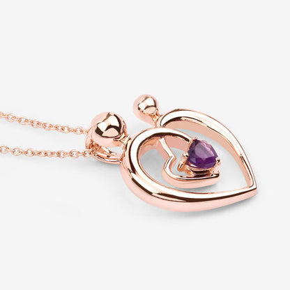0.25 Carat Genuine Amethyst .925 Sterling Silver Pendant by Bids.com