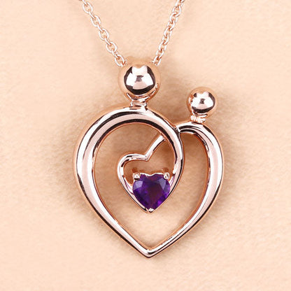 0.25 Carat Genuine Amethyst .925 Sterling Silver Pendant by Bids.com