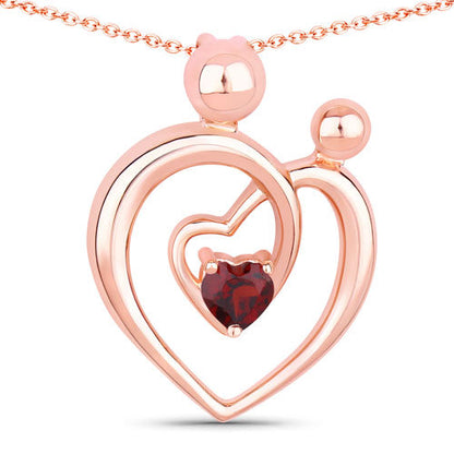 0.32 Carat Genuine Garnet .925 Sterling Silver Pendant by Bids.com