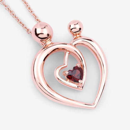 0.32 Carat Genuine Garnet .925 Sterling Silver Pendant by Bids.com