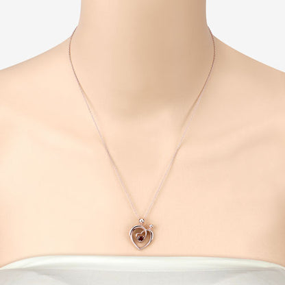 0.32 Carat Genuine Garnet .925 Sterling Silver Pendant by Bids.com