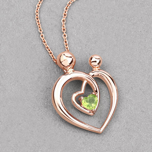 0.25 Carat Genuine Peridot .925 Sterling Silver Pendant by Bids.com