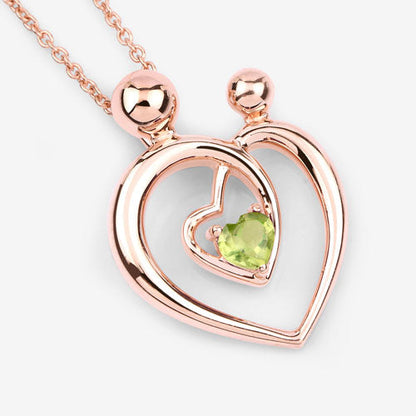 0.25 Carat Genuine Peridot .925 Sterling Silver Pendant by Bids.com