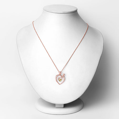 0.25 Carat Genuine Peridot .925 Sterling Silver Pendant by Bids.com