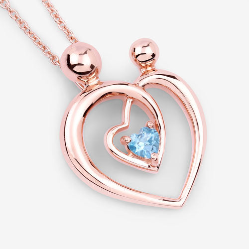 0.28 Carat Genuine Swiss Blue Topaz .925 Sterling Silver Pendant by Bids.com