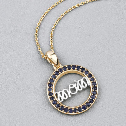 0.64 Carat Genuine Blue Sapphire .925 Sterling Silver Pendant by Bids.com