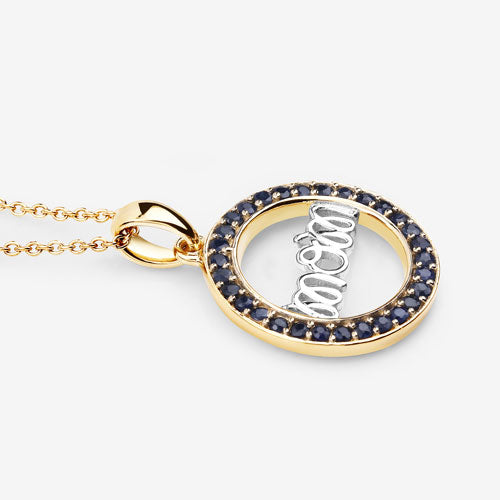 0.64 Carat Genuine Blue Sapphire .925 Sterling Silver Pendant by Bids.com