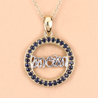 0.64 Carat Genuine Blue Sapphire .925 Sterling Silver Pendant by Bids.com
