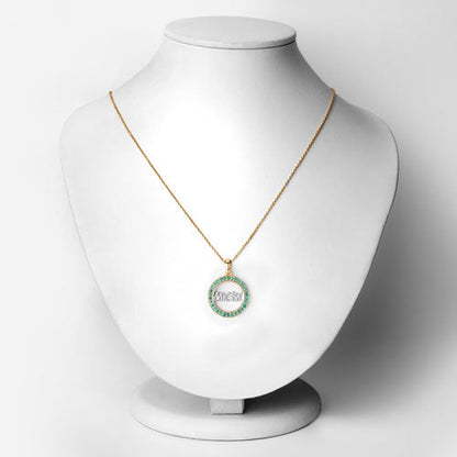 0.54 Carat Genuine Emerald .925 Sterling Silver Pendant by Bids.com