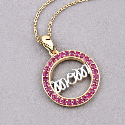 0.64 Carat Genuine Ruby .925 Sterling Silver Pendant by Bids.com