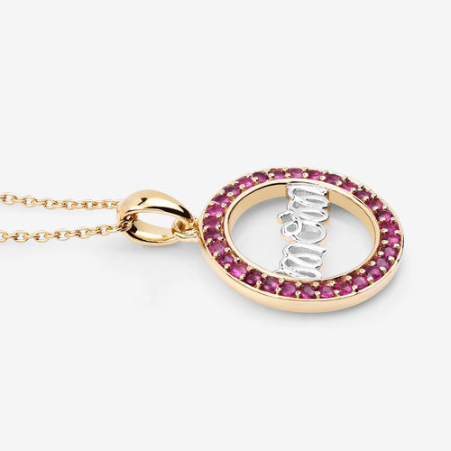 0.64 Carat Genuine Ruby .925 Sterling Silver Pendant by Bids.com