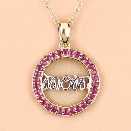 0.64 Carat Genuine Ruby .925 Sterling Silver Pendant by Bids.com