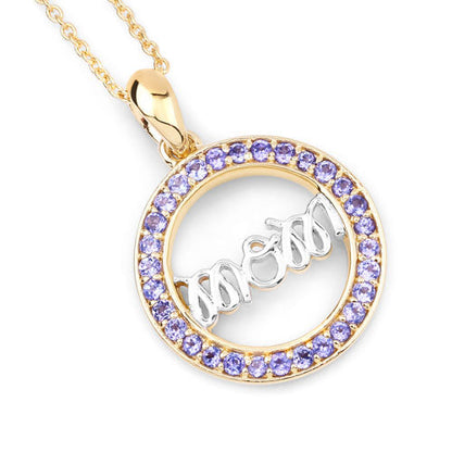 0.64 Carat Genuine Tanzanite .925 Sterling Silver Pendant by Bids.com