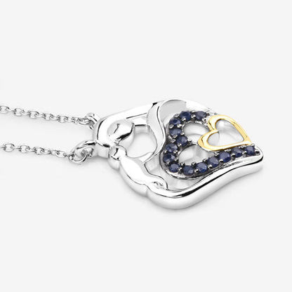 0.28 Carat Genuine Blue Sapphire .925 Sterling Silver Pendant by Bids.com