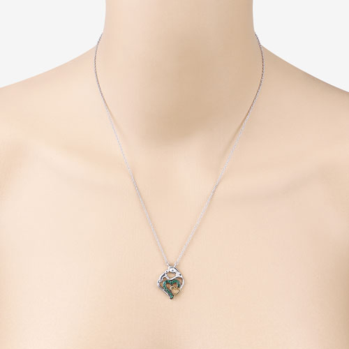 0.24 Carat Genuine Emerald .925 Sterling Silver Pendant by Bids.com