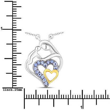 0.28 Carat Genuine Tanzanite .925 Sterling Silver Pendant by Bids.com