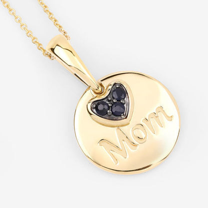 0.20 Carat Genuine Blue Sapphire .925 Sterling Silver Pendant by Bids.com