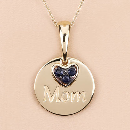 0.20 Carat Genuine Blue Sapphire .925 Sterling Silver Pendant by Bids.com