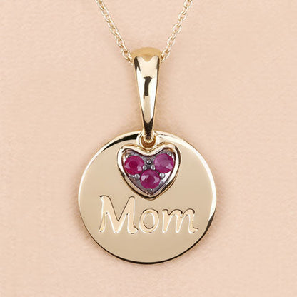 0.20 Carat Genuine Ruby .925 Sterling Silver Pendant by Bids.com