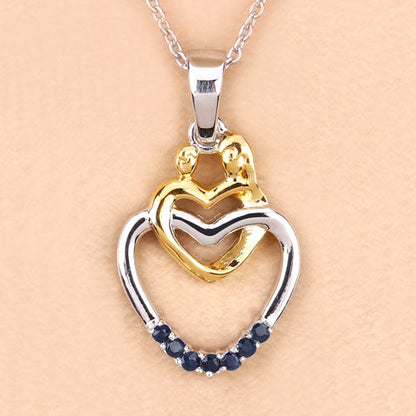 0.14 Carat Genuine Blue Sapphire .925 Sterling Silver Pendant by Bids.com