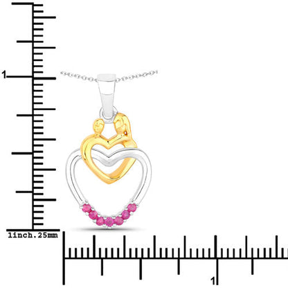 0.14 Carat Genuine Ruby .925 Sterling Silver Pendant by Bids.com