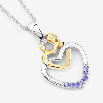 0.14 Carat Genuine Tanzanite .925 Sterling Silver Pendant by Bids.com