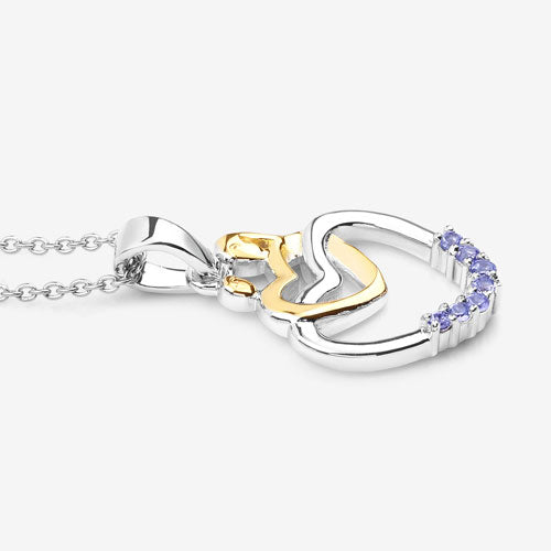 0.14 Carat Genuine Tanzanite .925 Sterling Silver Pendant by Bids.com