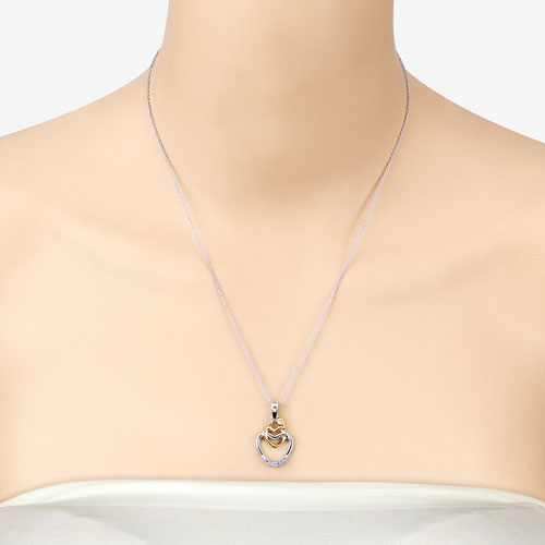 0.14 Carat Genuine Tanzanite .925 Sterling Silver Pendant by Bids.com