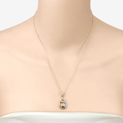 0.19 Carat Genuine Blue Sapphire .925 Sterling Silver Pendant by Bids.com