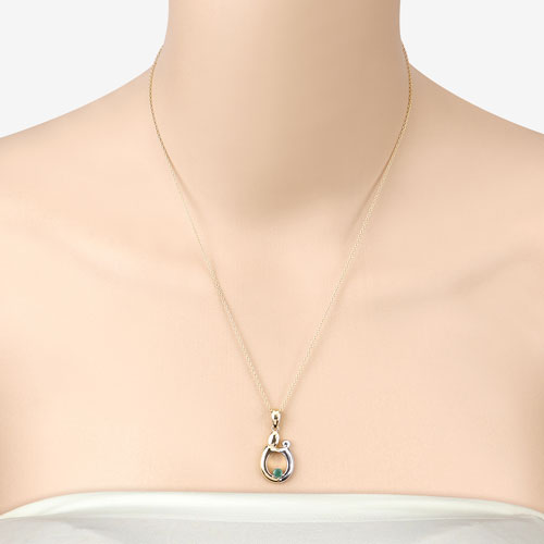 0.17 Carat Genuine Emerald .925 Sterling Silver Pendant by Bids.com
