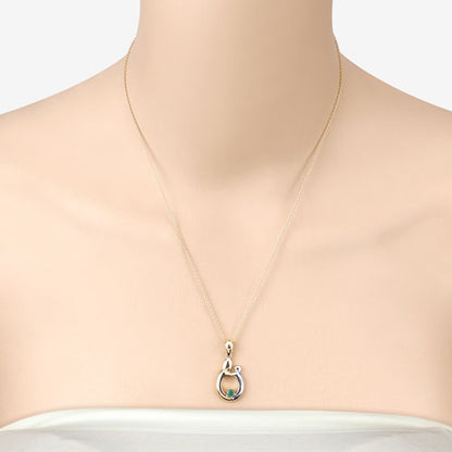 0.17 Carat Genuine Emerald .925 Sterling Silver Pendant by Bids.com