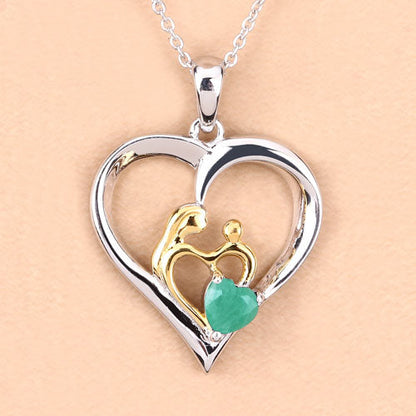 0.45 Carat Genuine Emerald .925 Sterling Silver Pendant by Bids.com