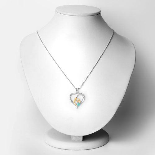 0.45 Carat Genuine Emerald .925 Sterling Silver Pendant by Bids.com