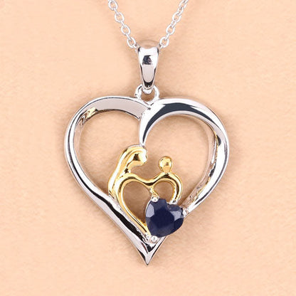 0.50 Carat Genuine Blue Sapphire .925 Sterling Silver Pendant by Bids.com