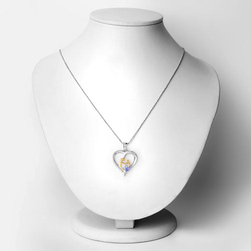 0.45 Carat Genuine Tanzanite .925 Sterling Silver Pendant by Bids.com