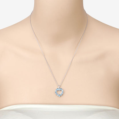 1.90 Carat Genuine Swiss Blue Topaz .925 Sterling Silver Pendant by Bids.com
