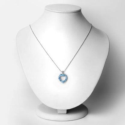 1.90 Carat Genuine Swiss Blue Topaz .925 Sterling Silver Pendant by Bids.com